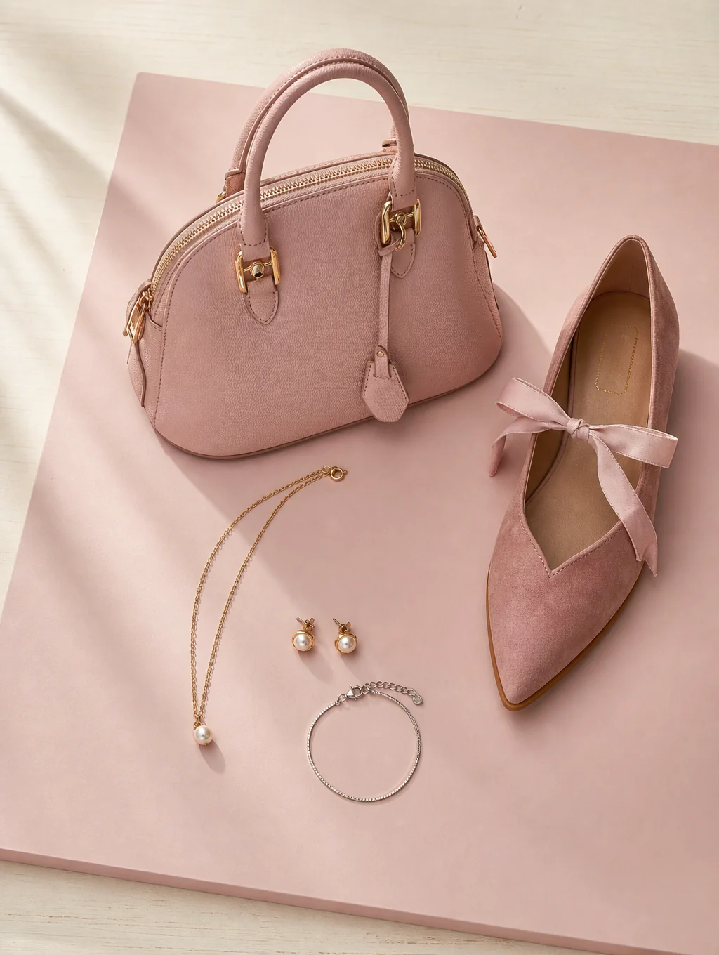 Close-up styling accessories and texture details